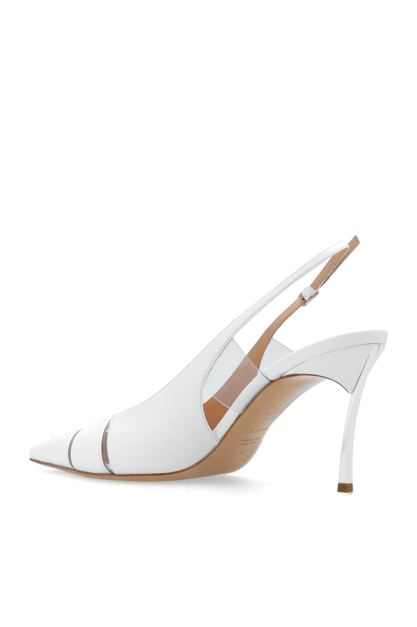 Casadei sales white pumps